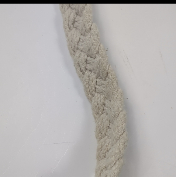 Mossimo Ivory Boho Macrame with Fringe Crossbody Purse - Picture 3 of 5